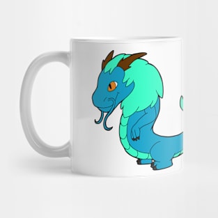 Blue Chinese Dragon Mug